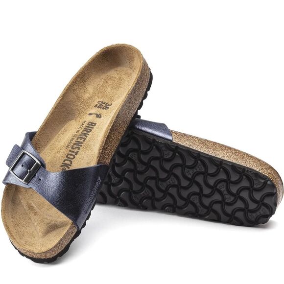 Birkenstock Madrid Metallic‎ Blue Sandals Size 36 Regular / 5.5 US - Picture 1 of 15